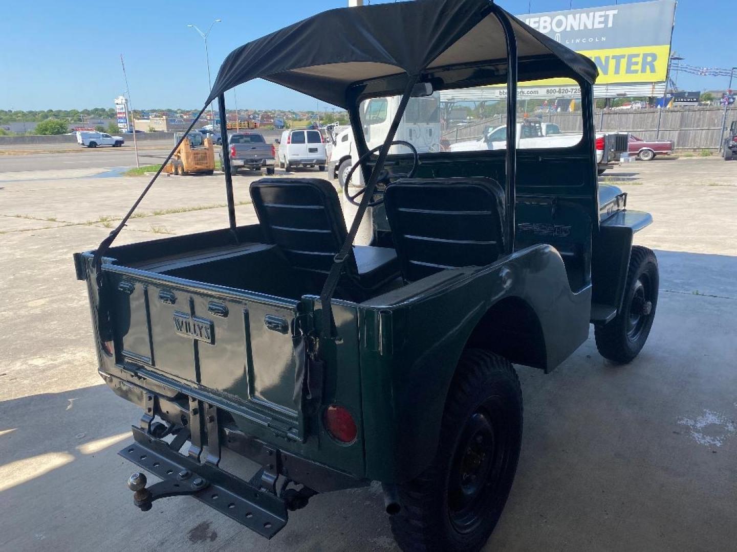 1949 Green /Black Jeep Willys (CJ3A26740) , located at 1687 Business 35 S, New Braunfels, TX, 78130, (830) 625-7159, 29.655487, -98.051491 - Photo#5